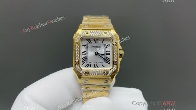 CLF Cartier Santos Mini Men/Ladies Swiss Quartz Movement 27*34.5*7.4mm Watch
